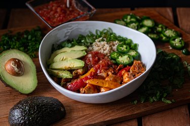 Chicken Cauliflower Taco Bowl Recipe