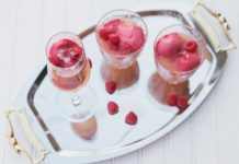 How to Make Raspberry Sorbetto Mimosas (& Mini Mocktails)